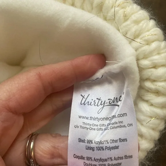 Thirty-One Chunky knit stocking - Picture 3 of 6